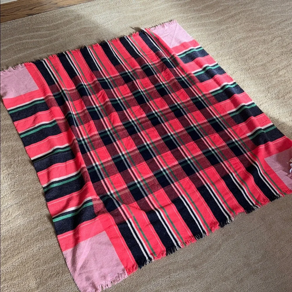 J. Crew Wool Blend Asbury Plaid Scarf‎